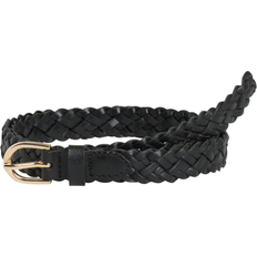 Pieces Avery Braided Slim Belt - Black