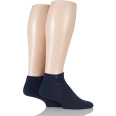 Homme - Orange Chaussettes Burlington Socquettes basses Everyday 2-Pack - Bleu