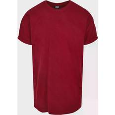 Urban Classics Maglietta Long Shaped Turnup Tee - Rouge