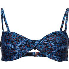 Superdry Haut de Bikini Bandeau Torsadé - Bleu