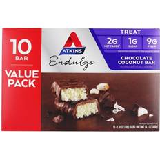 Atkins Treat Endulge Bars Value Pack Chocolate Coconut 10 Bars