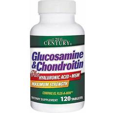 Glucosamine & chondroitin with msm 21st Century Glucosamine & Chondroitin Plus Hyaluronic Acid MSM 120 Tablets 120 pcs