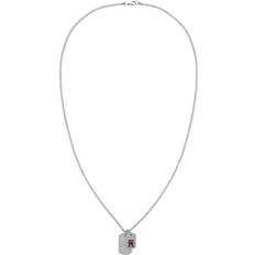 Tommy Hilfiger Jewellery Tommy Hilfiger Monogram Dog Tag Necklace - Silver