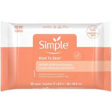 Simple Facial Cleansing Simple Instant Glow Facial Cleansing and Makeup Removal Wipes 25ct