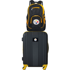 Backpacks Denco NFL Pittsburgh Steelers 2-Piece Luggage Set BLACK 21