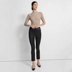 Theory Urban Slim Leather Flare Pants