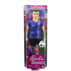 Barbie ken docka Barbie Ken Soccer Cropped Hair 10 Uniform Soccer Ball Cleats Socks HCN15