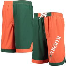 Green Swim Shorts Children's Clothing Outerstuff Youth Green/Orange Miami Hurricanes Conch Bay Swim Shorts