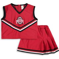 Boys Knitted Vests Children's Clothing Girls Youth Scarlet Ohio State Buckeyes 2-Piece Cheer Set Scarlet