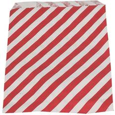 Stribede Gave- & Festposer Gift Bags Candy White/Red 1000-pack