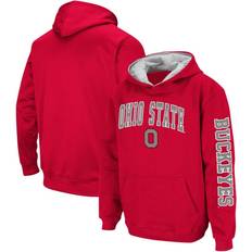 Ohio state hoodie Colosseum Youth Scarlet Ohio State Buckeyes 2-Hit Pullover Hoodie