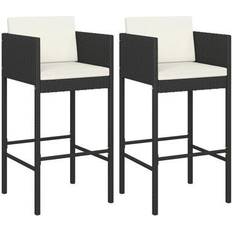 Gray Outdoor Bar Stools vidaXL 316657 2-pack