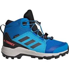 Bleu Chaussures de marche Adidas Kid's Terrex Mid Gore-tex Hiking - Blue Rush/Gray Six/Turbo