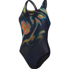 Speedo womens swimsuit Speedo Women's Placement Digital Powerback Swimsuit - Black