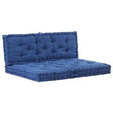 Dyna 120x80 vidaXL 120x80x10cm 2-pack Stolsdyna Blå (120x80cm)