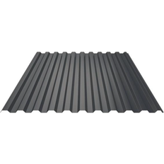 Profilmetal Grå, Sort Trapez TP20 2000x1080