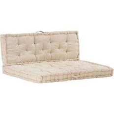 Dyna 120x80 vidaXL 120x80x10cm 2-pack Stolsdyna Beige (120x80cm)