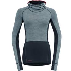 Türkis Basisschicht Devold Tuvegga Sport Air Merino Hoodie - Blau