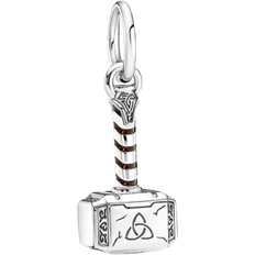 Pandora Brown Charms & Pendants Pandora Marvel The Avengers Thor's Hammer Dangle Charm - Silver/Brown