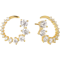 Sif belluno sølv Sif Jakobs Belluno Circolo Earrings - Gold/Transparent