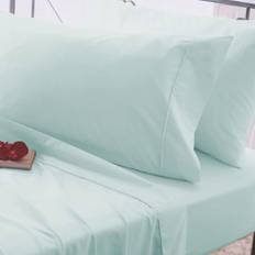 Flat Sheet Bed Sheets Belledorm 200 Thread Count Bed Sheet Blue (269x178cm)