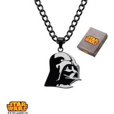 Uomo Collane saldi Star Wars Darth Vader Stainless Steel 24" Chain Etched Pendant Necklace