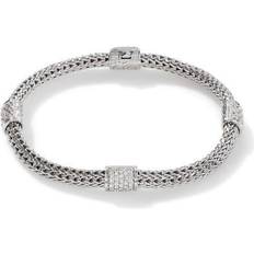 John Hardy Diamond Station Rope Bracelet in