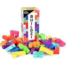 Sinoeem BUILDZI by TENZI The Fast Stacking Building Block Game for The Whole Family 2 to 4 Players Ages 6 to 96 Plus Fun Party Games for up to 8 Players