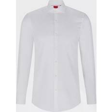 HUGO BOSS Baumwolle Hemden HUGO BOSS Slim-fit Shirt - White