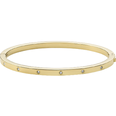 Sadie Cuff Bracelet - Gold/Transparent