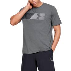 Under Armour Fast Left Chest Short Sleeve T-shirt Men - Pitch Gray Medium Heather/Halo Gray