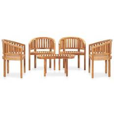 Holz Lounge-Sets vidaXL 3059963 Lounge-Set, 1 Tisch einschl. 4 Stühle