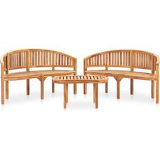 vidaXL 3059967 Loungeset, 1 Bord inkl. 2 Stolar & 2 Soffor