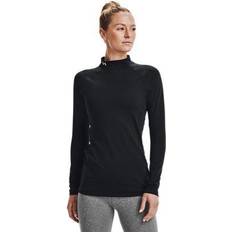 Donna - Nero Maglie Termiche Under Armour Authentics Mock Neck da donna Nero/Bianco