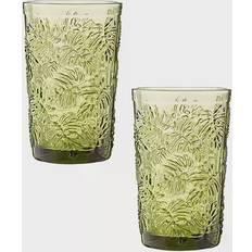 Ravenhead Gemstone Leaf Drinking Glass 34cl 2pcs