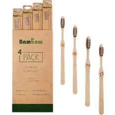 Bamboo Toothbrush Medium 4-pack