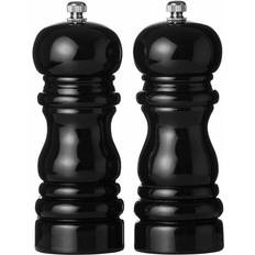 Premier Housewares Black High Gloss Pepparkvarn, Saltkvarn 14cm