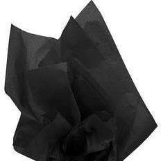 Black Silk & Crepe Papers Jam Paper Tissue Black 20 Sheets/pack (1152348A)