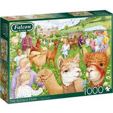 Falcon Klassiske puslespil Falcon The Alpaca Farm 1000 Pieces