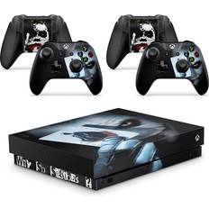 Bundle Decal Stickers giZmoZ n gadgetZ Xbox One X Console Skin Decal Sticker + 2 Controller Skins - Joker