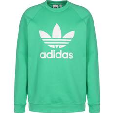 adidas Adicolor Classics Trefoil Crewneck Sweatshirt - Hi-Res Green/White