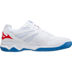 36 ⅔ - Unisex Volleybollskor Mizuno Thunder Blade 3 - White/Fred/French Blue
