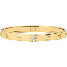 Argent Bracelets Michael Kors Logo Bangle Bracelet - Gold/Transparent