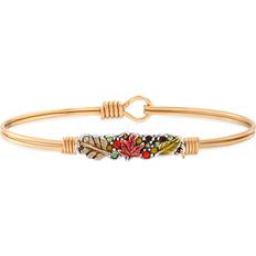 Luca + Danni Fall Foliage Medley Bangle Bracelet - Gold/Silver/Multicolour