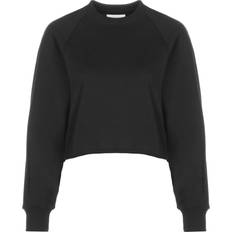 Calvin Klein Dame Gensere Calvin Klein Oversized Embossed Logo Sweatshirt - CK Black