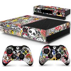 Bundle Decal Stickers giZmoZ n gadgetZ Kinect /Xbox One Console Skin Decal Sticker + 2 Controller Skins - Stickerbomb