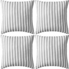 vidaXL 132310 4-pack Komplett dekorationskudde Grå (45x45cm)