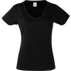 Fruit of the Loom Valueweight V-Neck T-shirt - Black