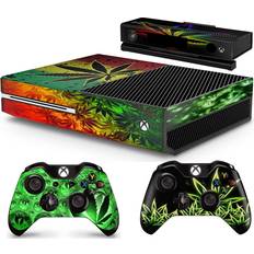 giZmoZ n gadgetZ Kinect /Xbox One Console Skin Decal Sticker + 2 Controller Skins - Weed