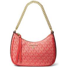 Michael Kors Jet Set Charm Small Logo Shoulder Bag - Sangria